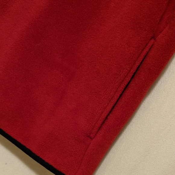 Woolrich Red Fleece Zip Front Jacket with Pockets XL - Picture 4 of 10